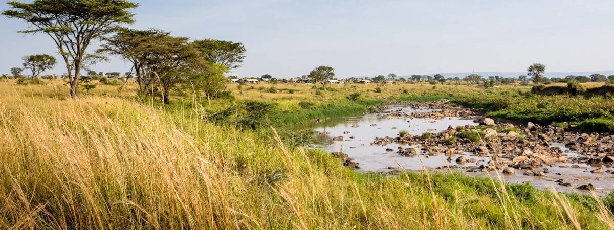 The remote Singita Mara River Tented Camp