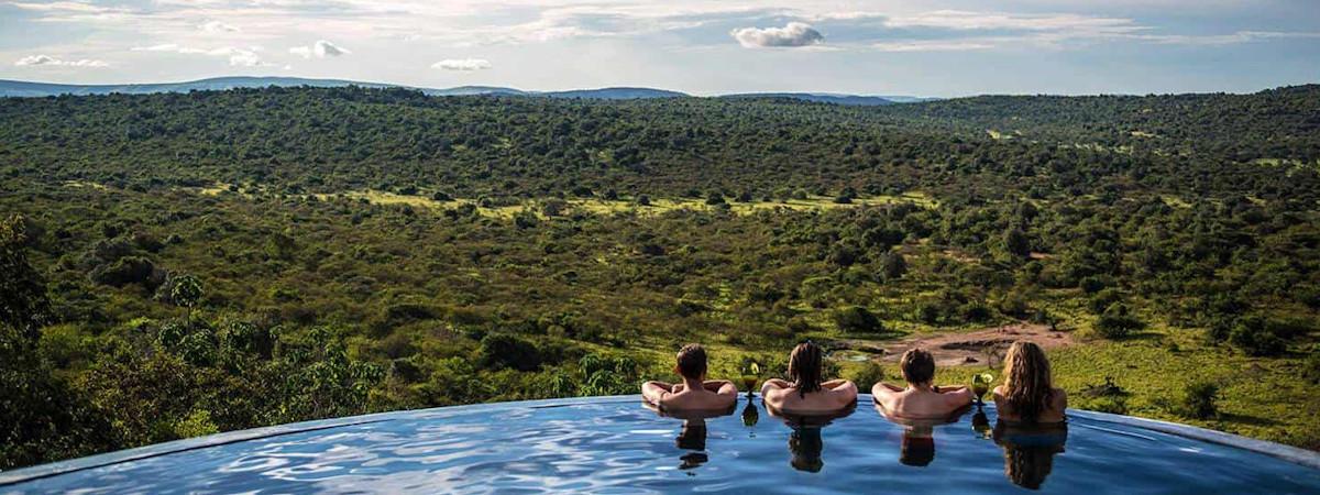 Mihingo Lodge in the Lake Mburo National Park