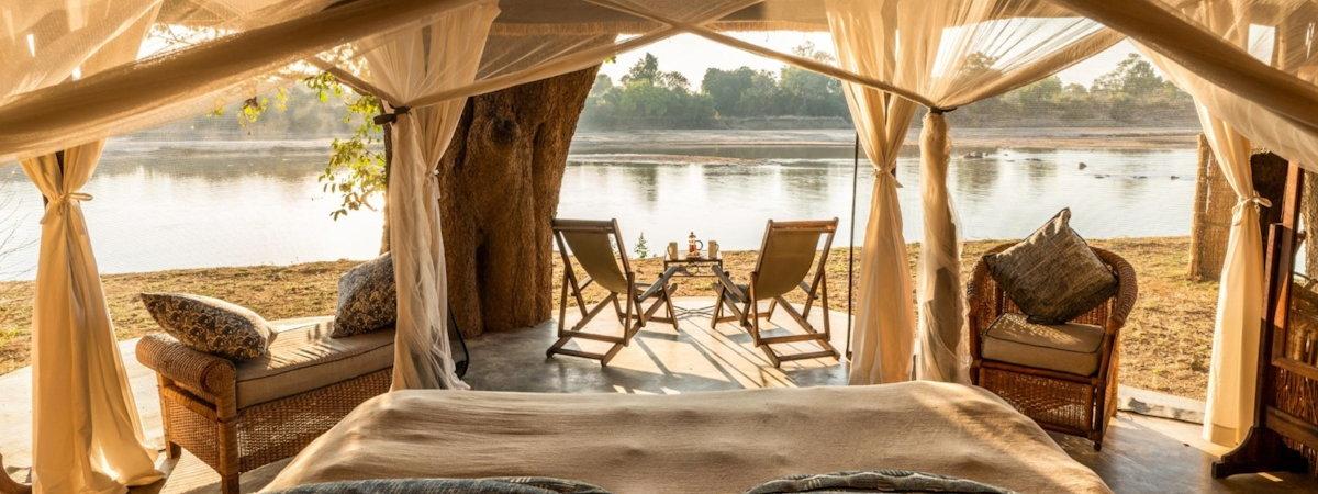 Time + Tide Mchenja Camp on the Luangwa River