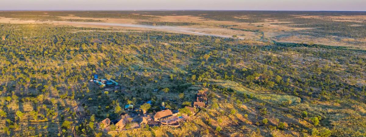 The emote Daka Plains Camp in the Hwange National Park