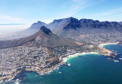Helicopter Flight Over Cape Town