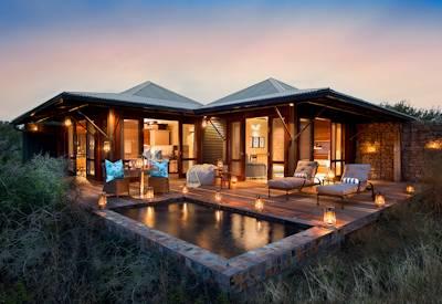 Family suites in the Kwandwe Game Reserve