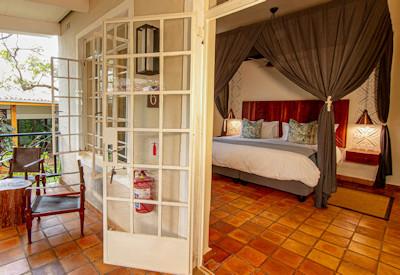 Rooms with large glass doors
